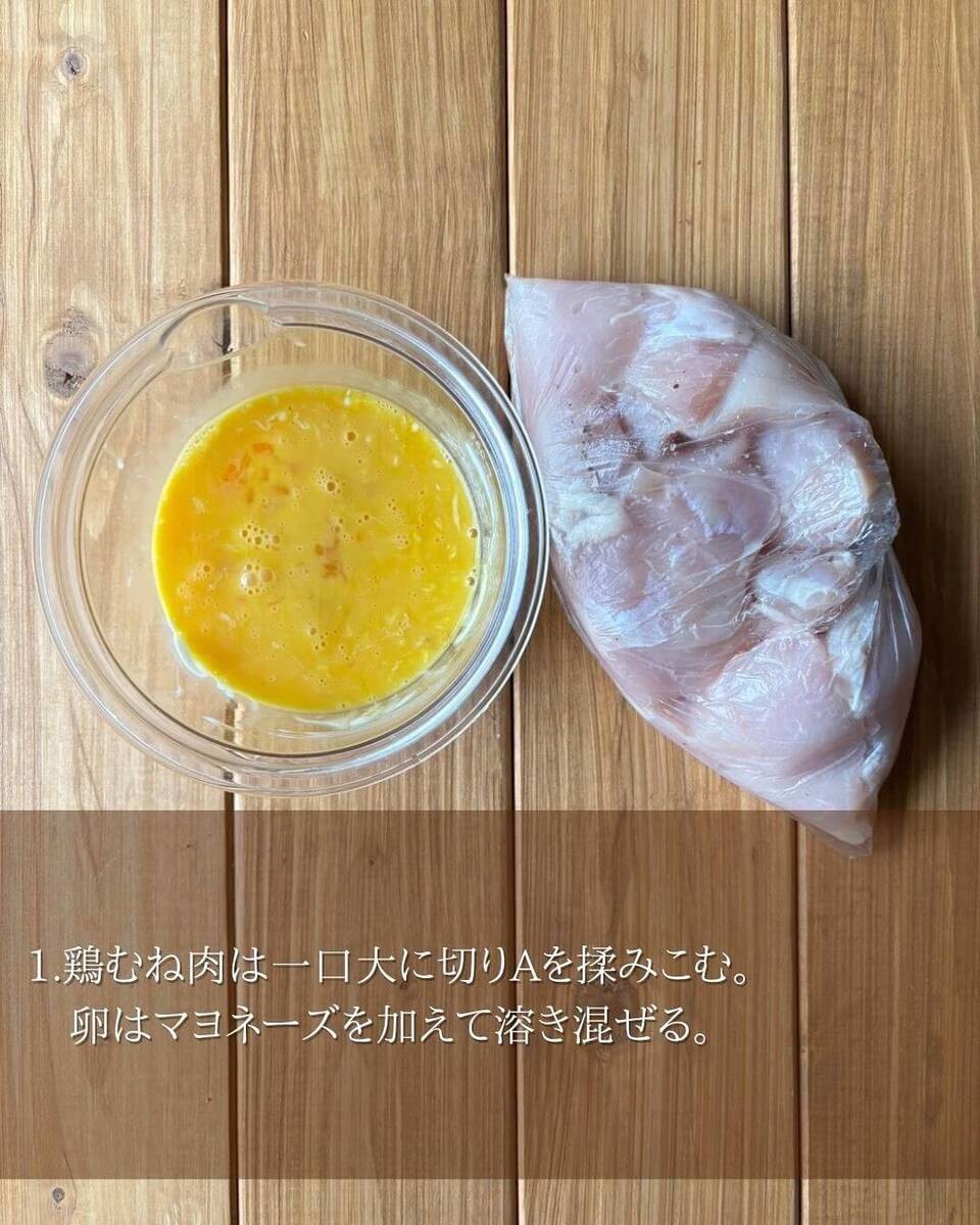 京さん特製「鶏むね肉の照りたま炒め」のレシピ