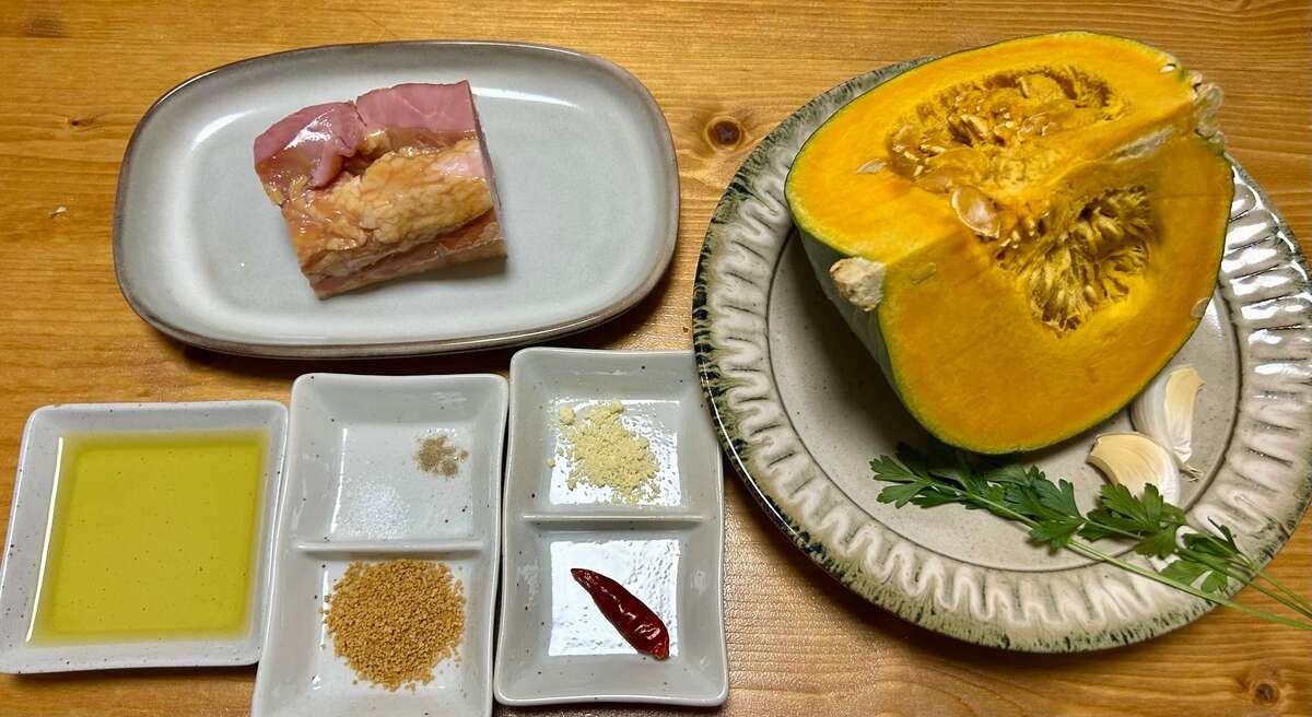 速水もこみちさん「もこみち流　シンプルなかぼちゃの炒め物」