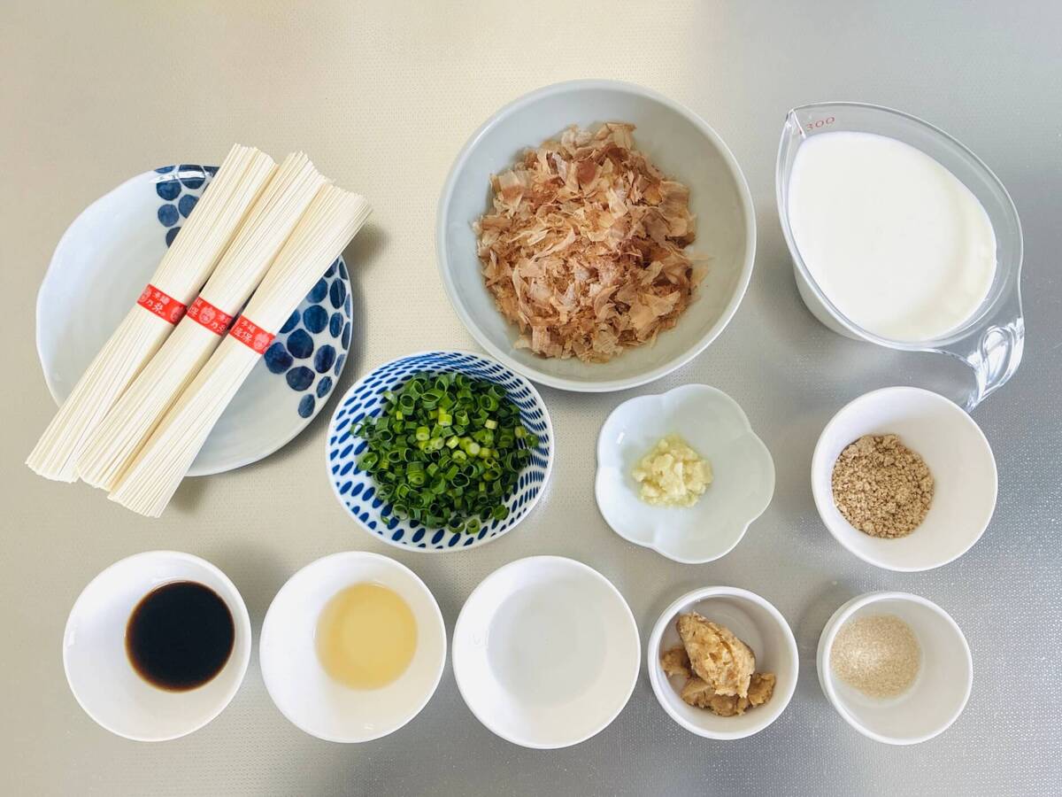 和田明日香さん「ごまミルクつけ麺」