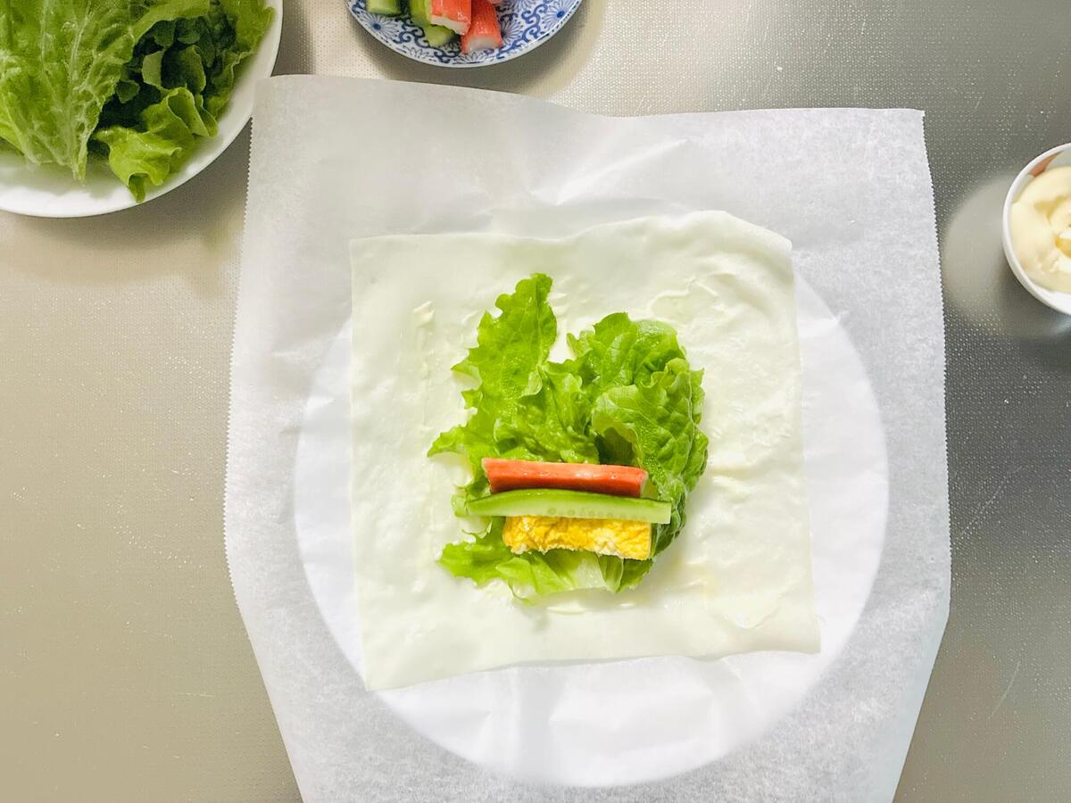 モランボン公式「サラダ巻き」のレシピ