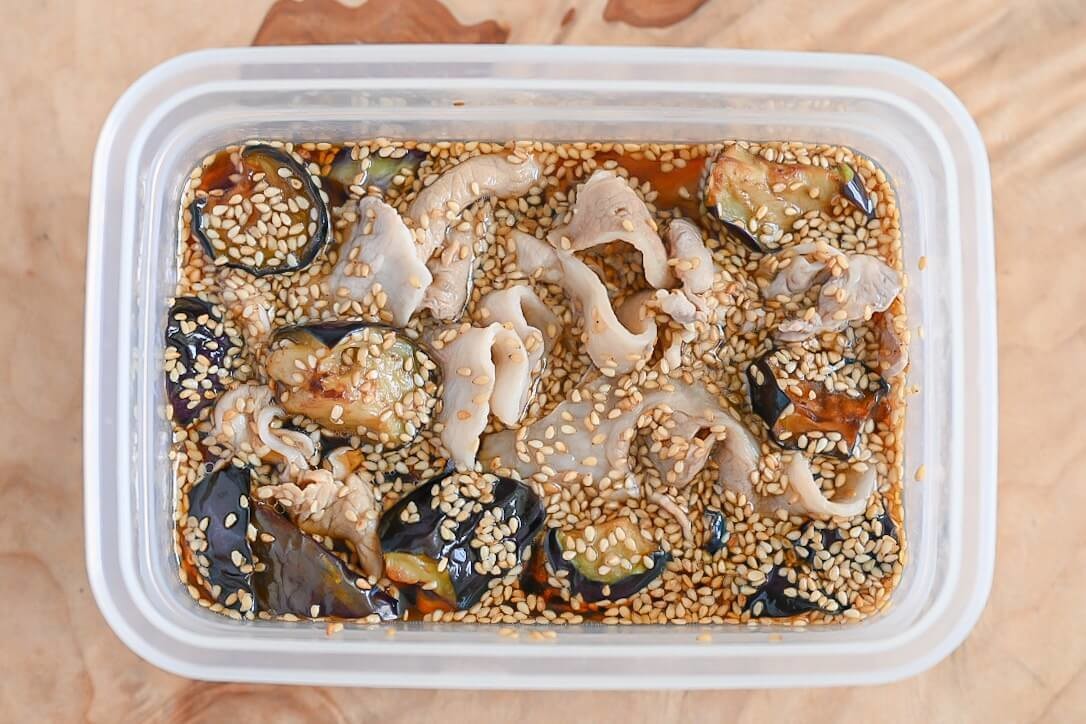 トロトロなすと豚肉の冷しゃぶサラダ