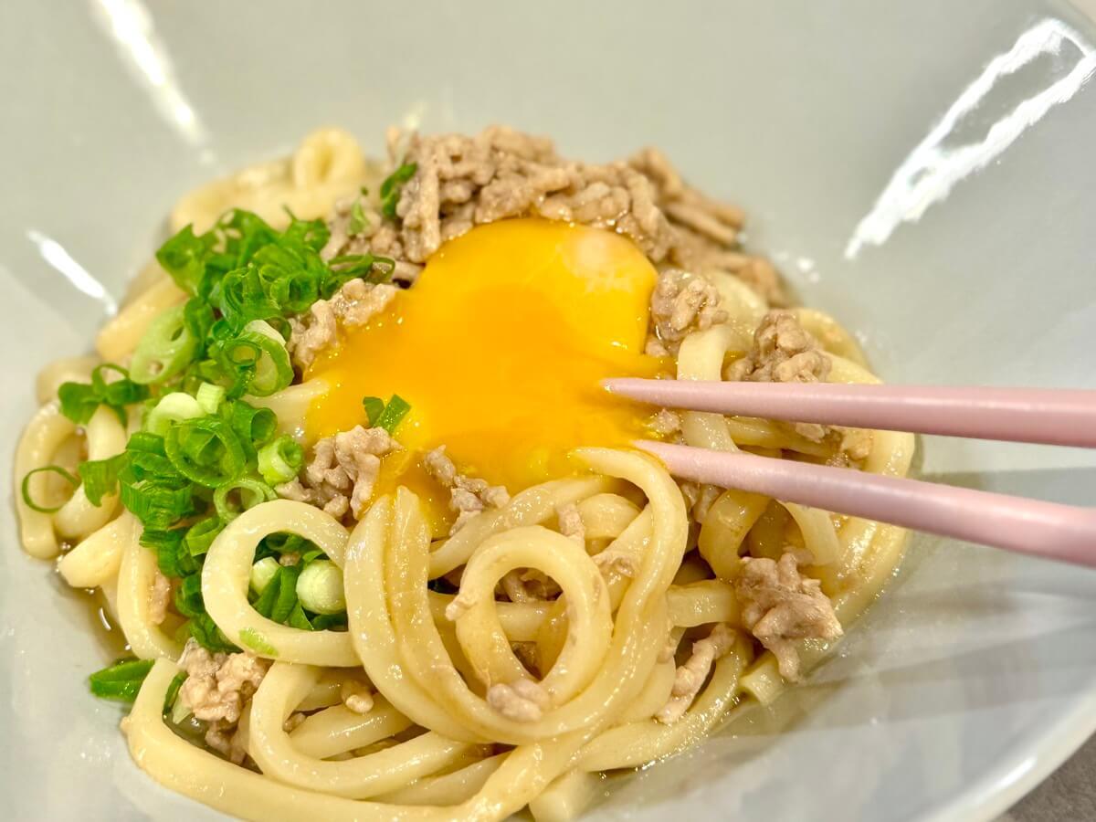 台湾まぜそば風うどん