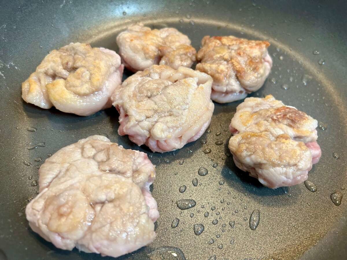 豚こまの照り焼きステーキ風