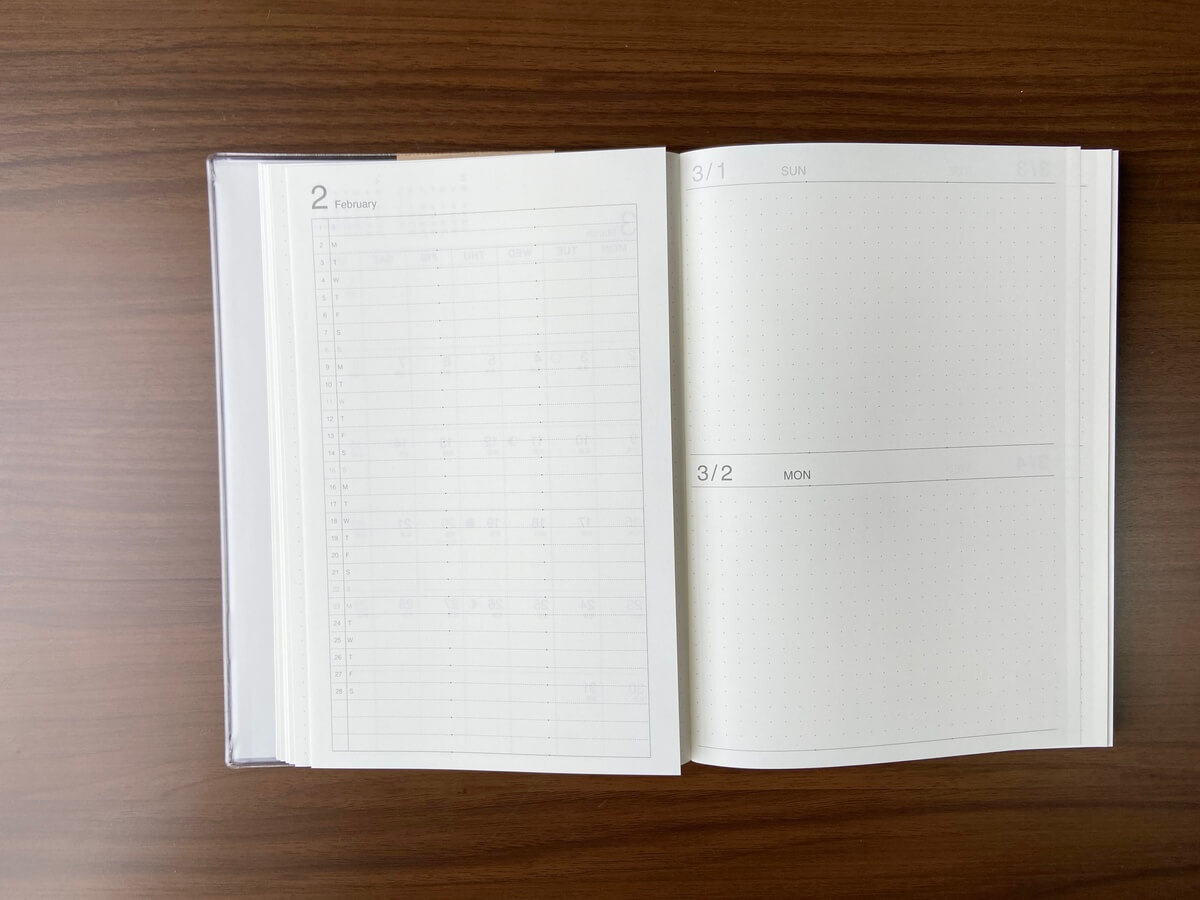 無印良品のカレンダー＆スケジュール帳