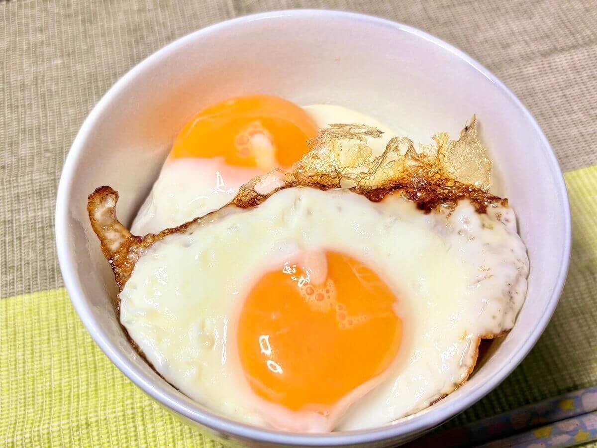 土井善晴さんのハムエッグ丼