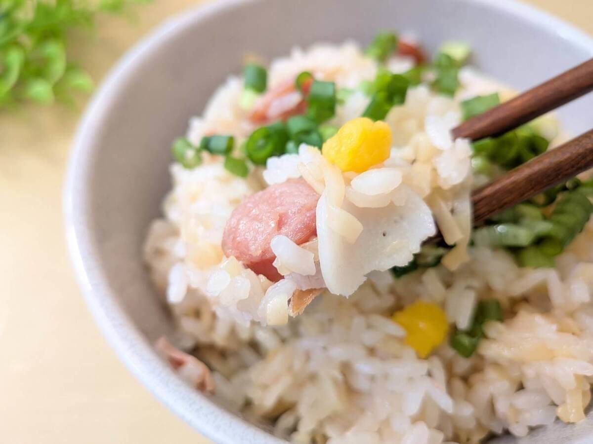 悪魔のシーフードヌードル炊き込みご飯