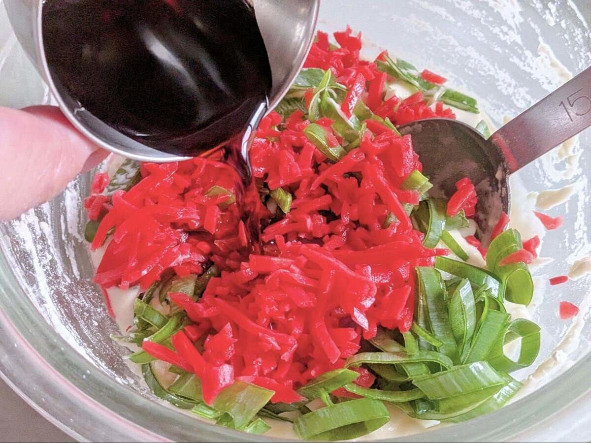 マイタケのたこ焼き風