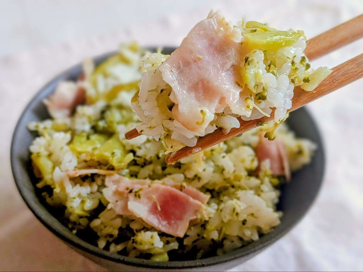 ブロッコリー丸ごと炊き込みご飯