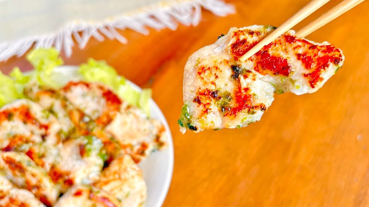 鶏胸のり塩バター焼き