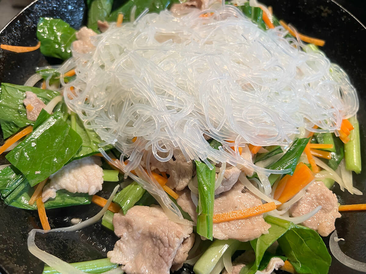 ヒガシマル醤油公式「小松菜のチャプチェ」