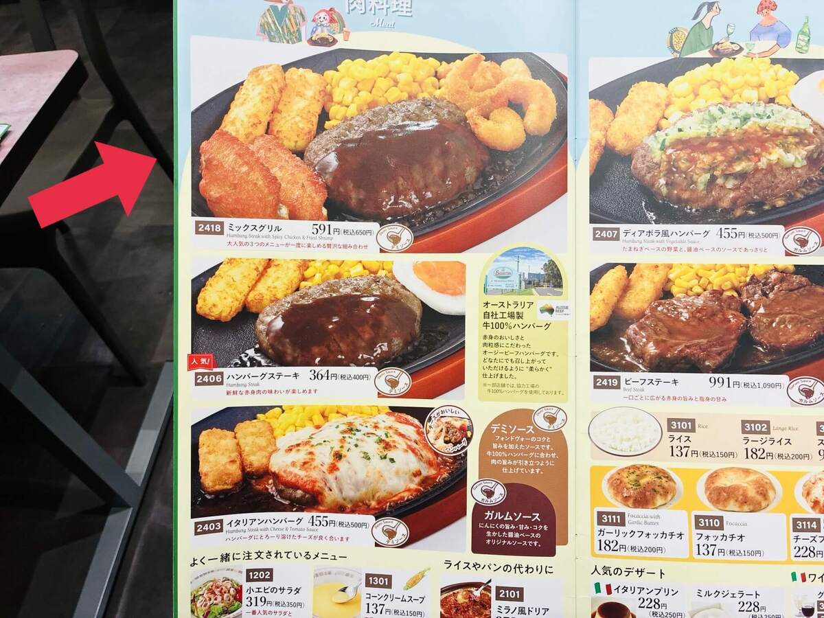 【サイゼリヤ】ワンコインで「ハンバーグステーキ」を実食