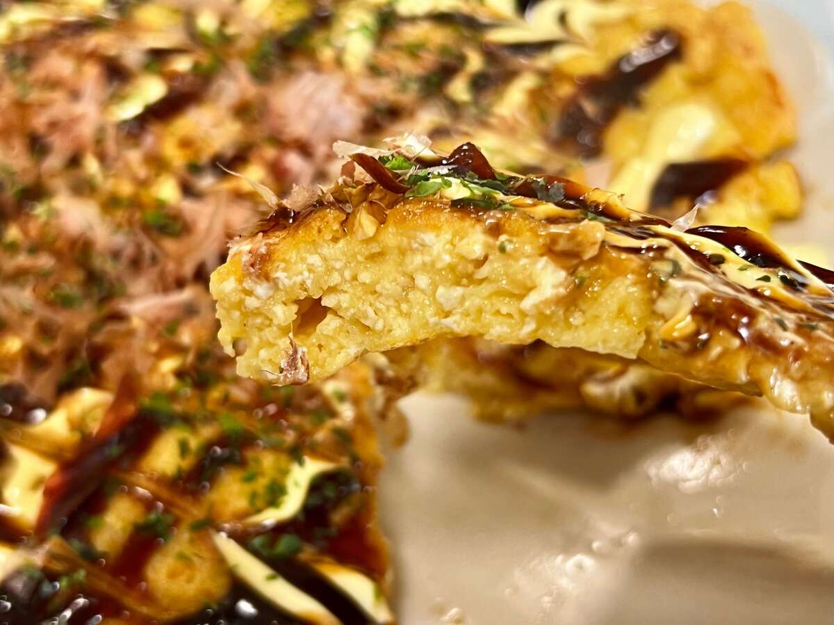 卵と豆腐で！もっちりお好み焼き風