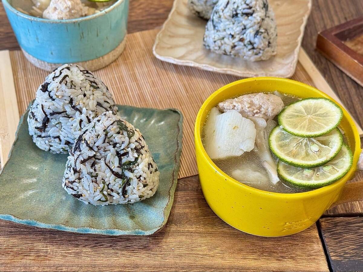 長谷川あかりさん「長いもとまいたけのつくね汁」のレシピ