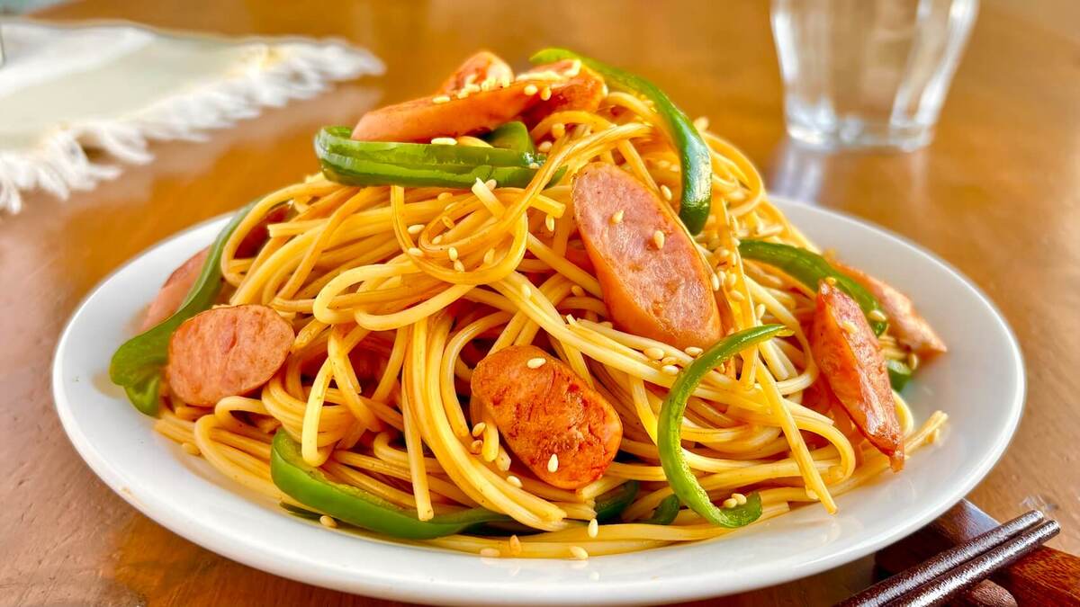 焼きそば風パスタ