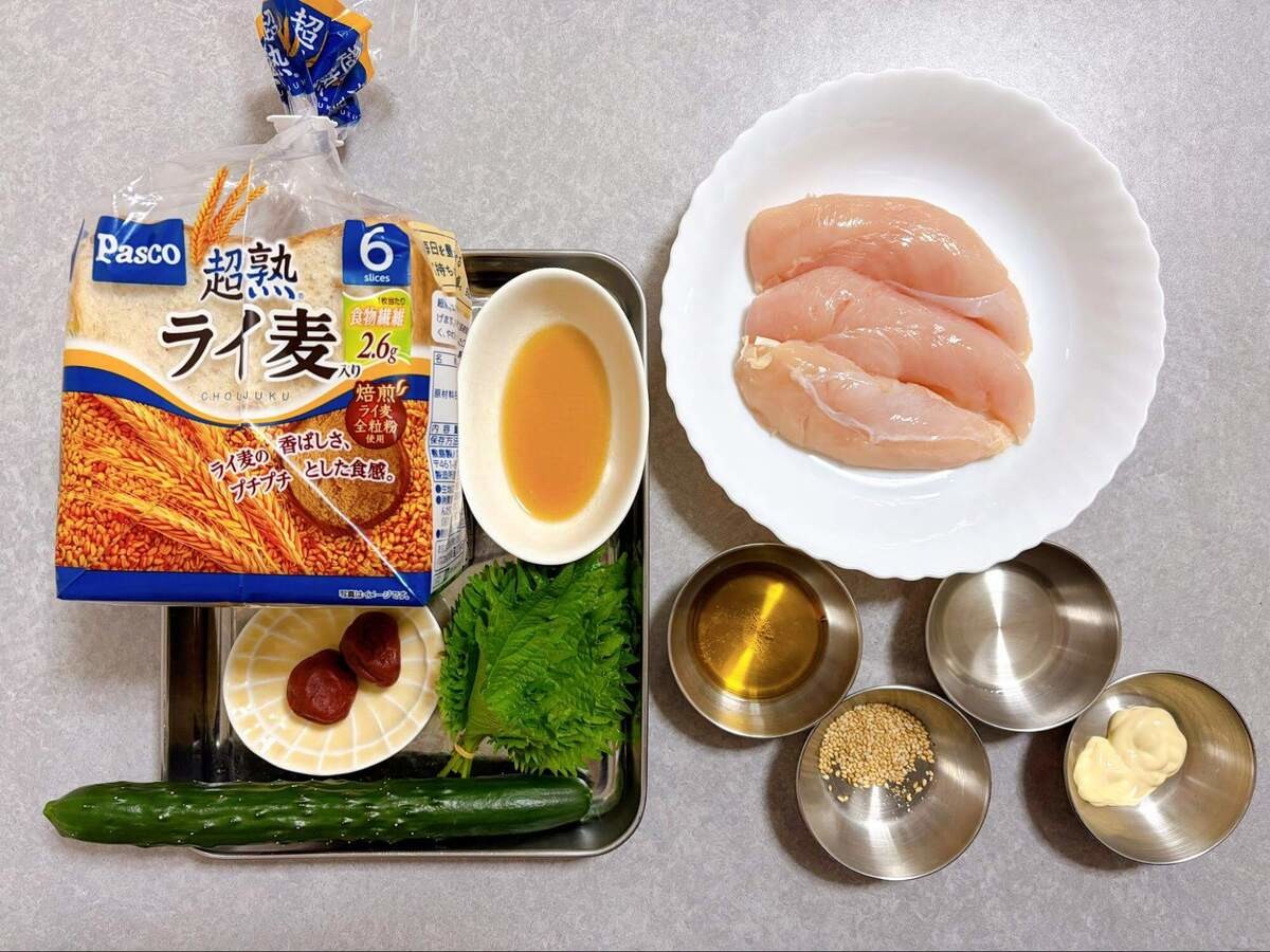 Pasco公式「中華風梅だれのさっぱりサンドイッチ」のレシピ