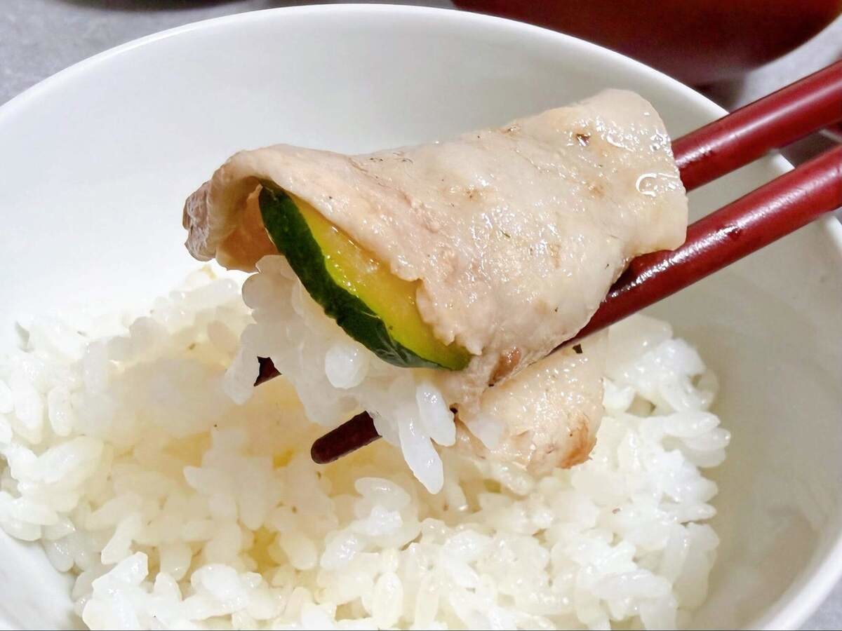 全農広報部「ズッキーニと豚しゃぶの梅マリネ」のレシピ