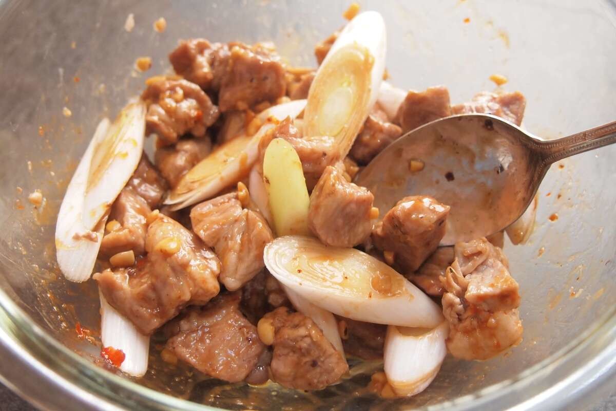 ごじテレChu!「豚肉と納豆の中華蒸し」のレシピ