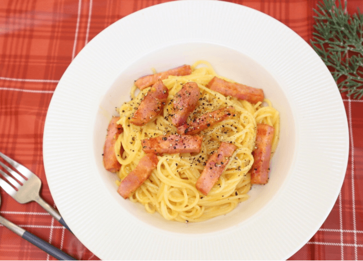 ZIP!「舘様のカルボナーラ」の再現