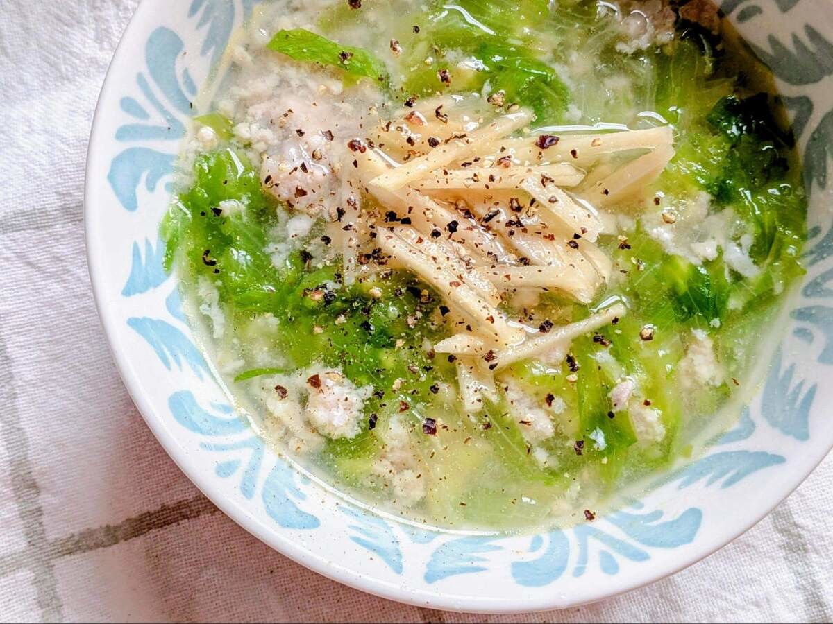 ふわふわつくねスープ