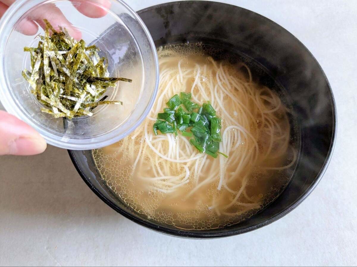 目黒蓮さん「優しいおだしの塩にゅうめん」