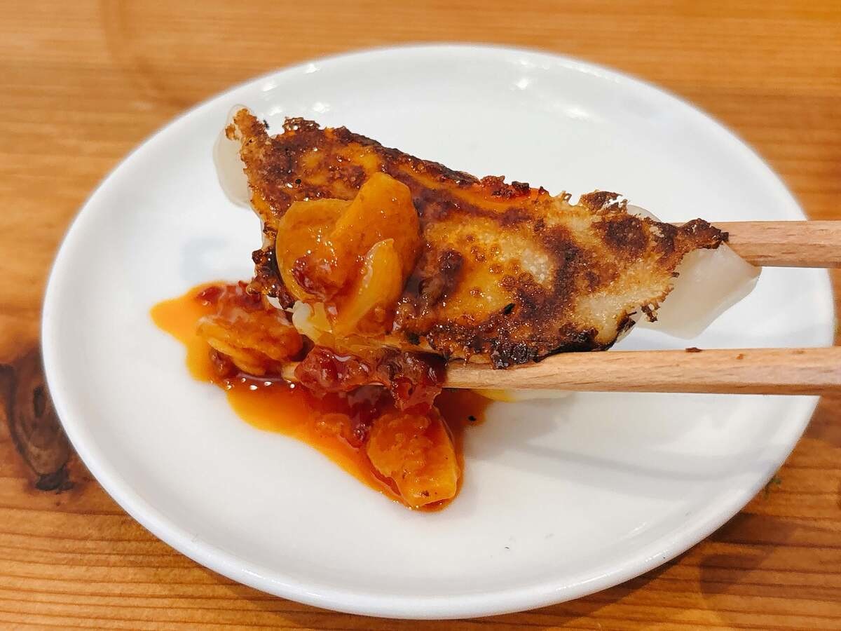 青いにんにく辣油 青唐辛子