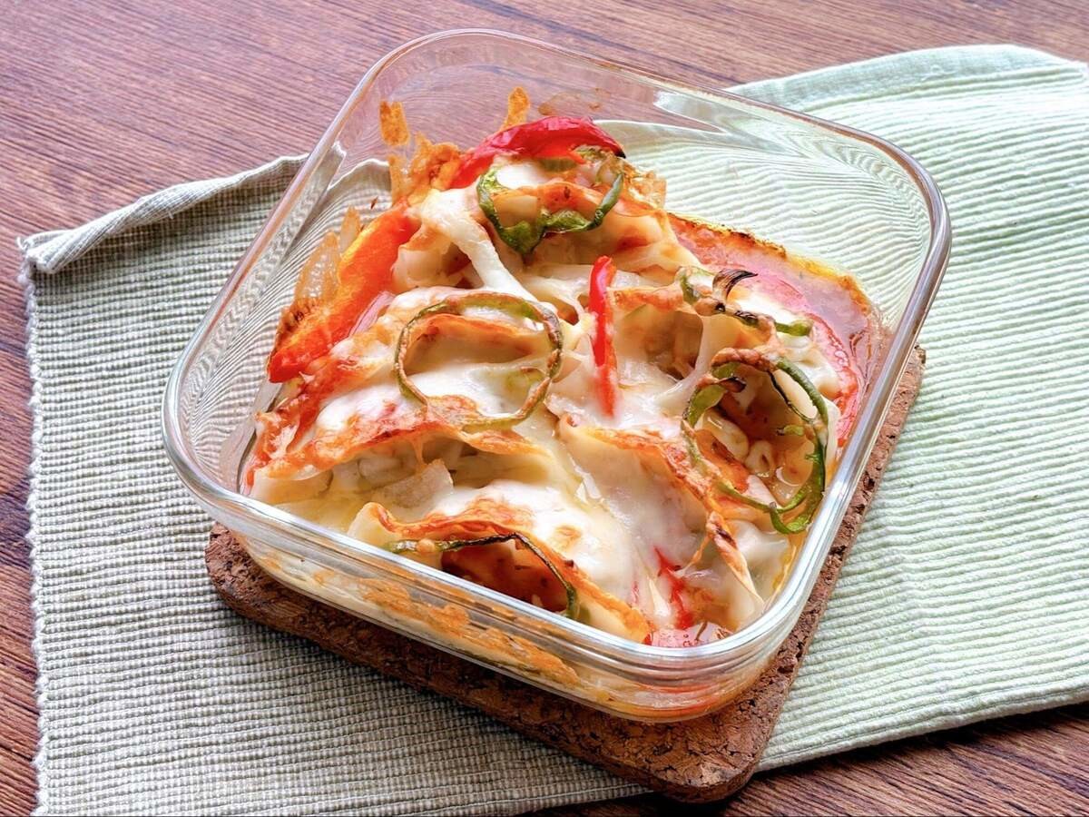 味の素冷凍食品「ギョーザのピザ風」のレシピ