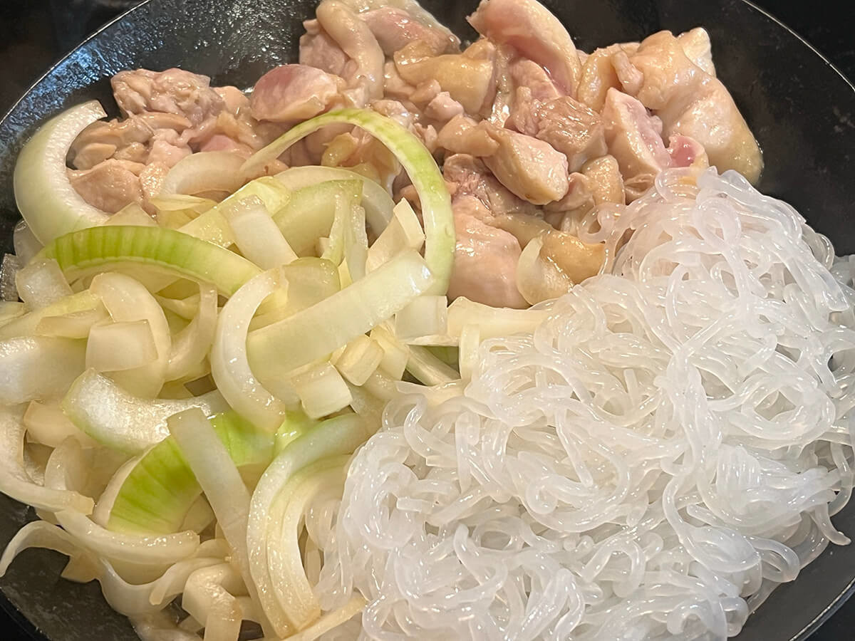 大原千鶴さん「鶏すき焼き」