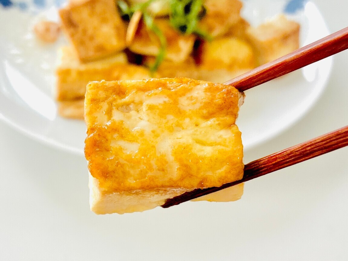 豆腐のコロコロガーリックステーキ