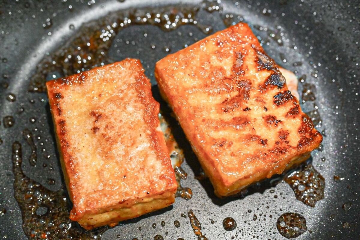 厚揚げチーズの照り焼き
