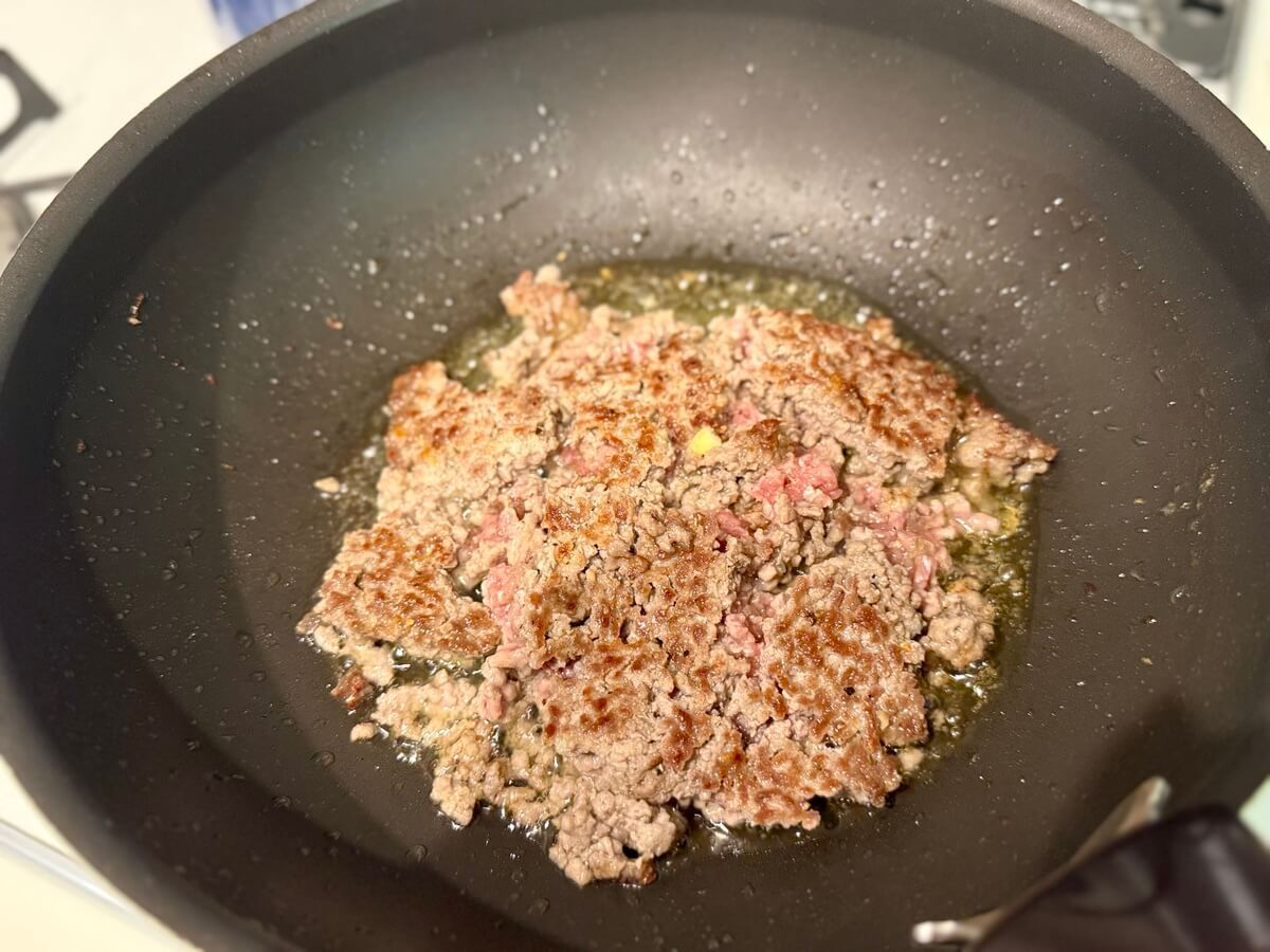 ファビオさん「ワンパンミートソーススパゲティ」