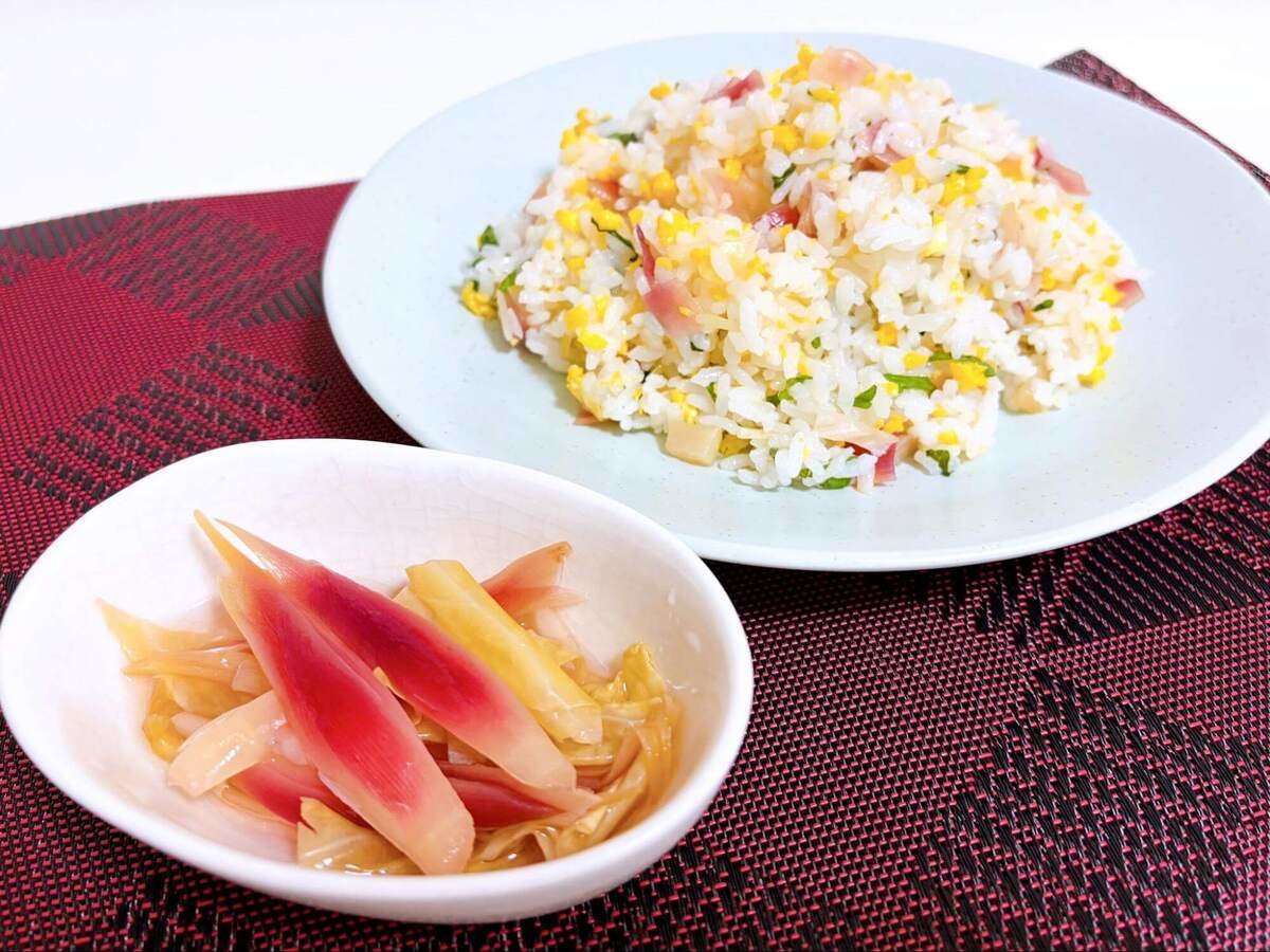 みょうがとキャベツの甘酢漬け