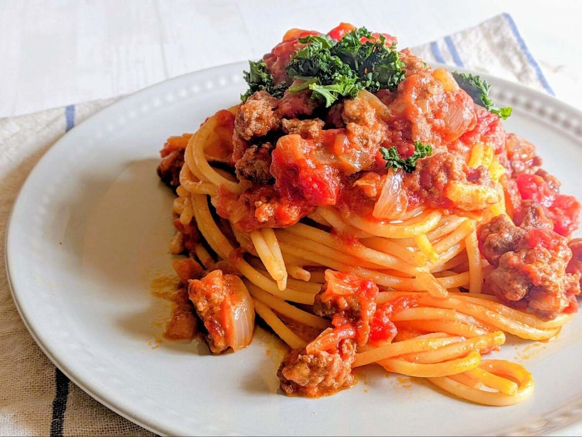 鈴木弥平さん「ミートソーススパゲッティ」