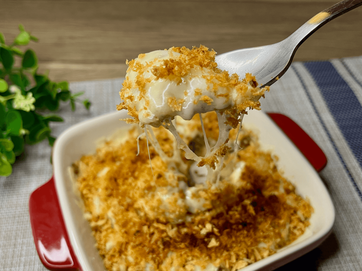 ポテトのタカタクさん「揚げないチーズコロッケ」