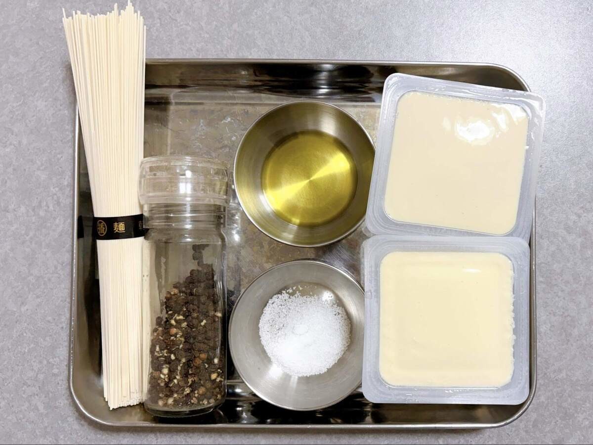 なめらか豆腐のシンプルそうめん