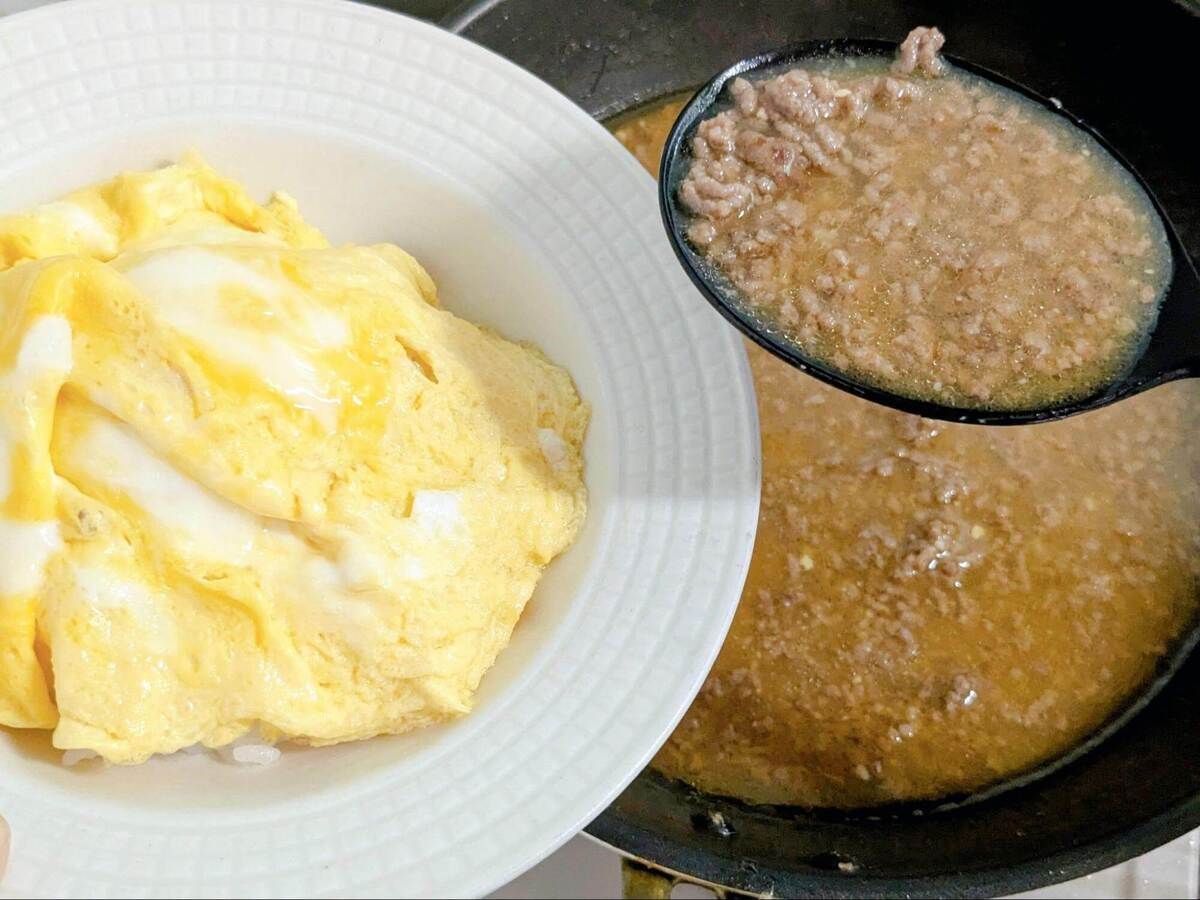 山本ゆりさん「肉みそ天津飯」