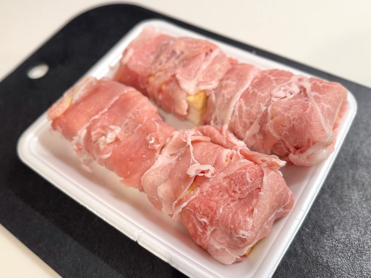 厚揚げのトマチー肉巻き