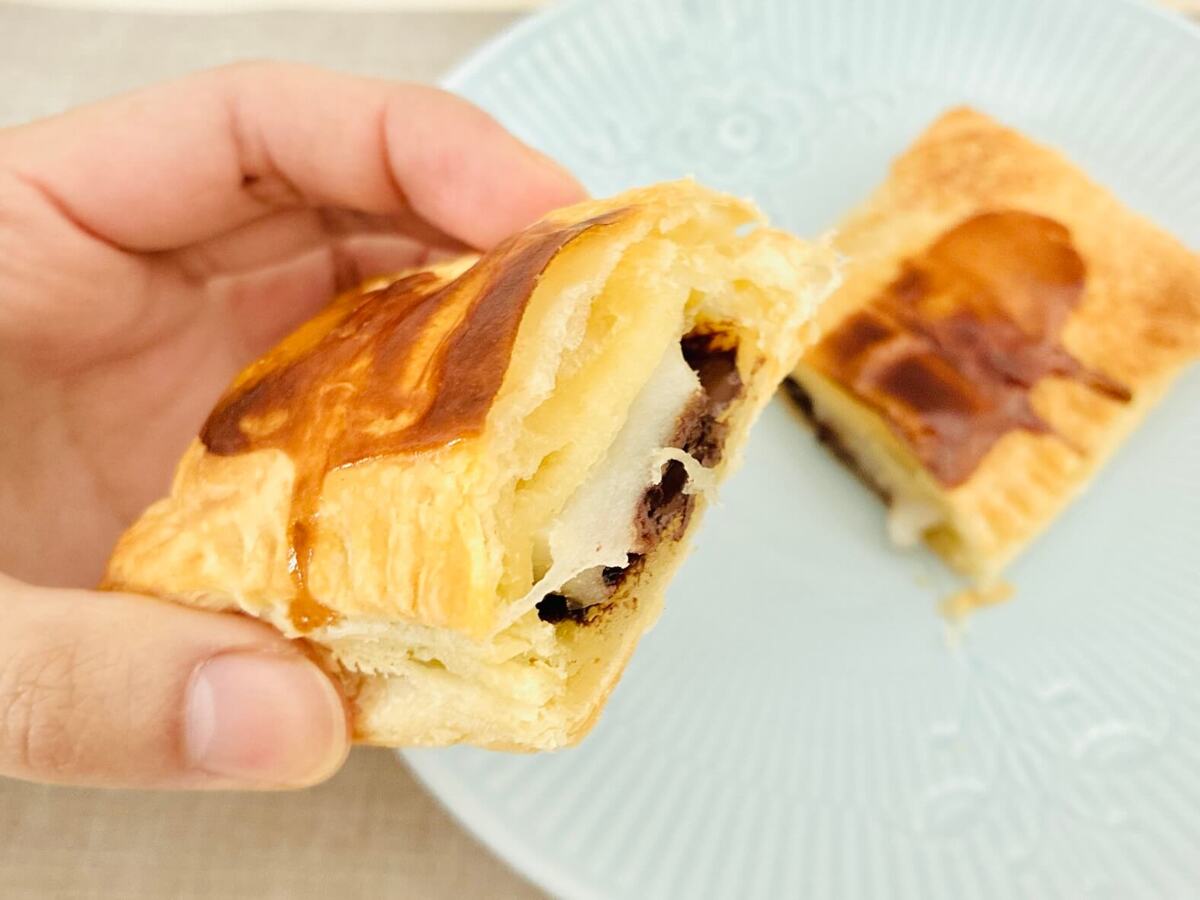 目黒蓮さん「チョコバナナ餅パイ」