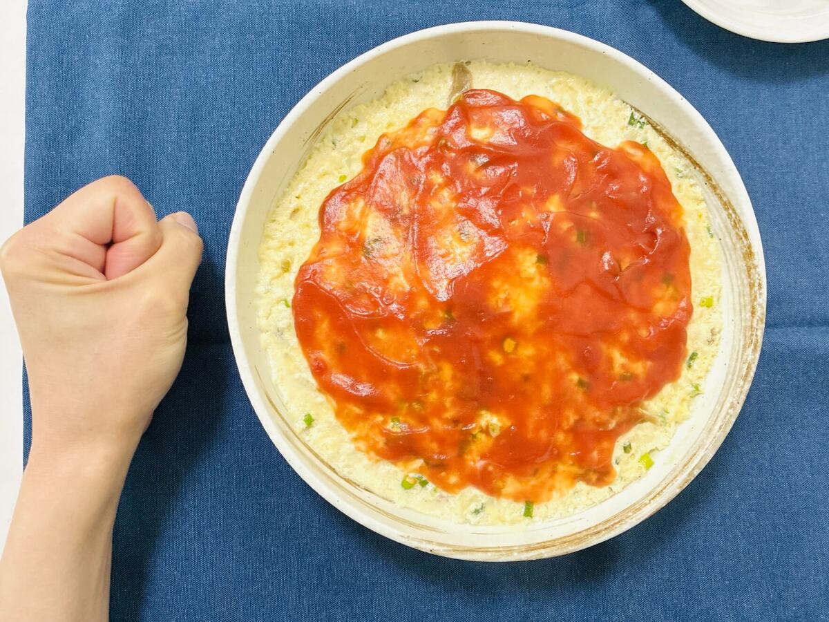 卵1個でふわふわ かさまし“かま玉”