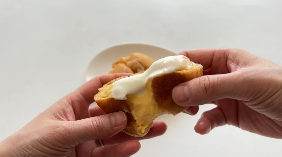 シャトレーゼのダブルシュークリーム