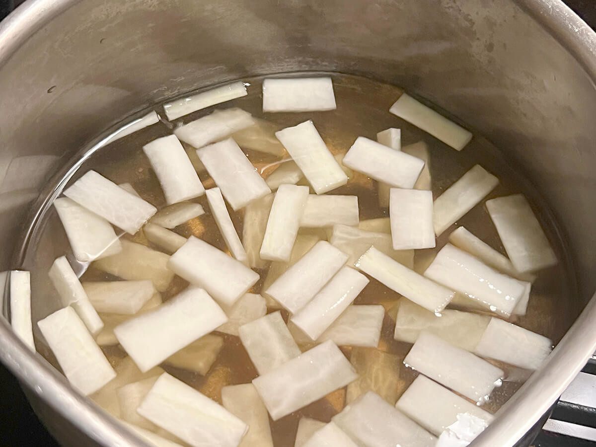 キッコーマン公式「かきと大根の雑炊」