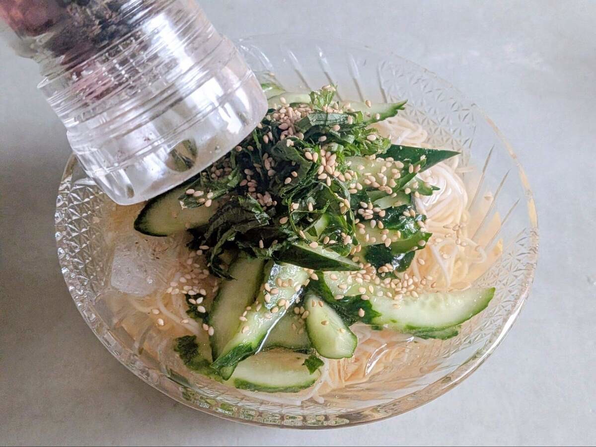 けんますさん「きゅうり素麵」のレシピ