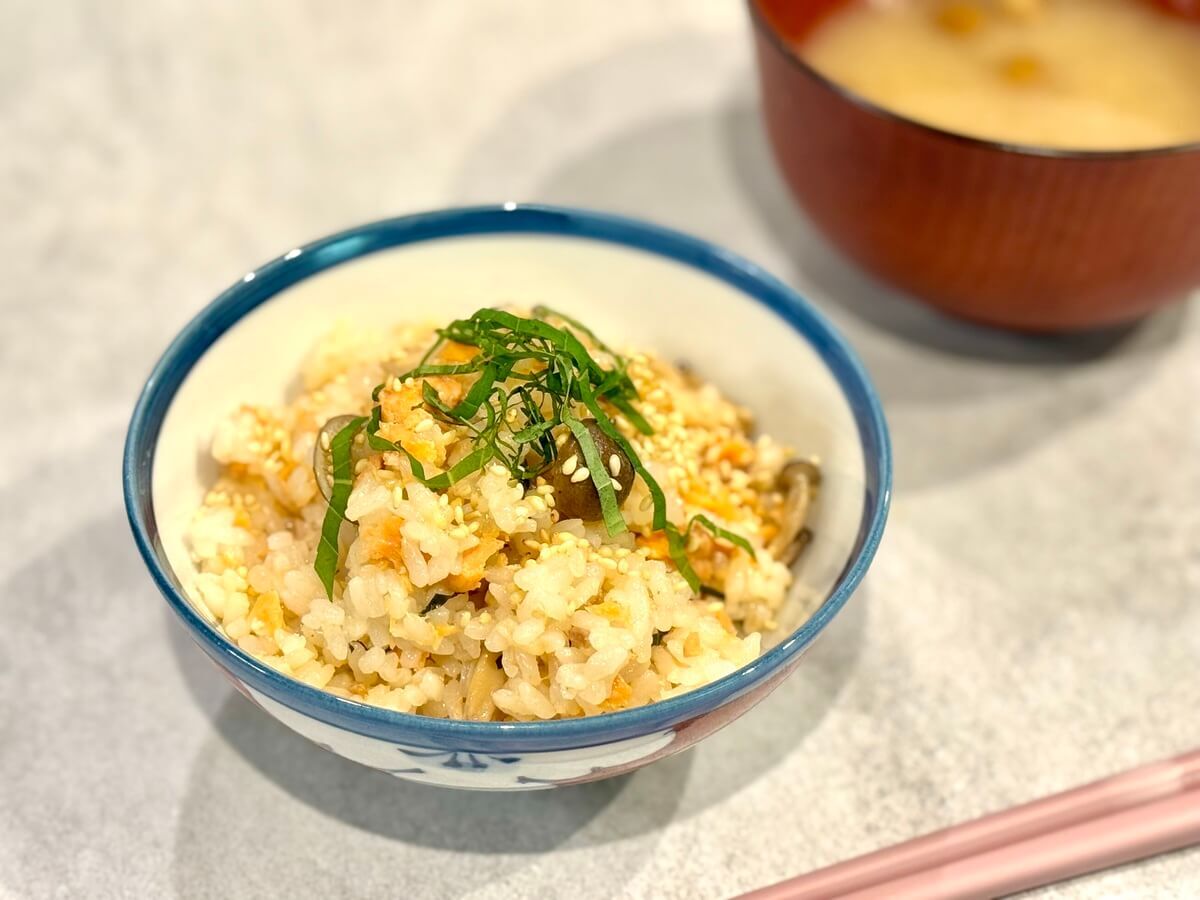 ウワサのお客さま「鮭ときのこの混ぜご飯」
