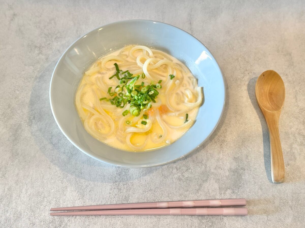 冷凍子ママさん「明太バターうどん」