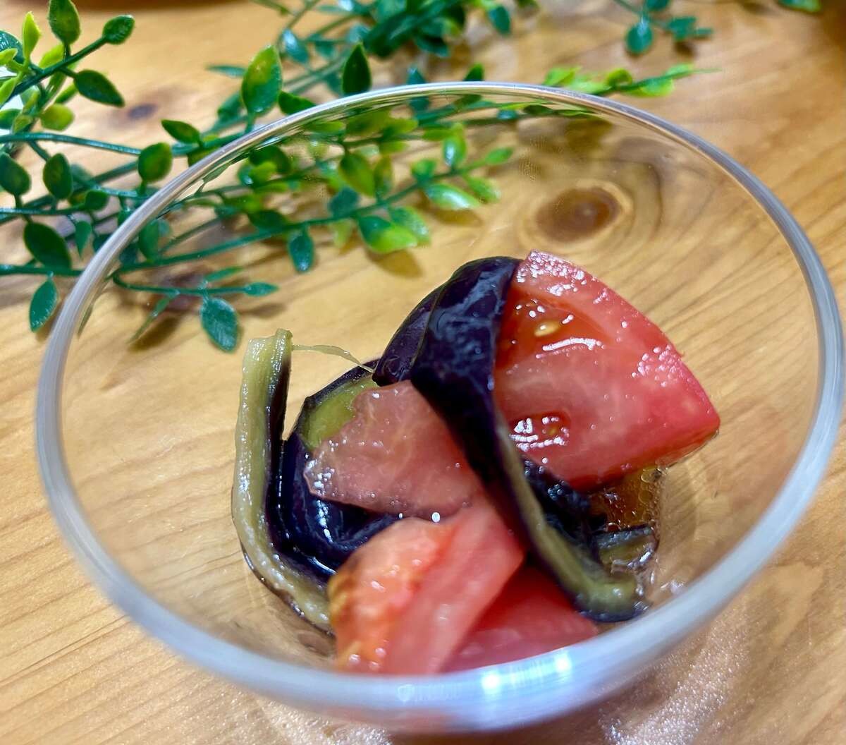 なすとトマトの和風マリネ