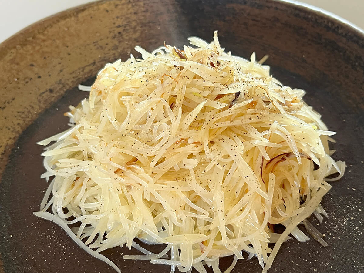じゃがいものシャキシャキ中華炒め