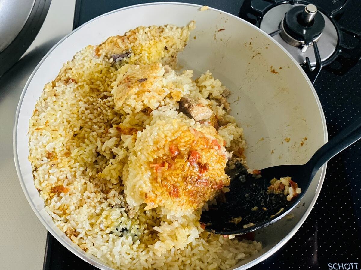 さば缶の簡単ビリヤニ