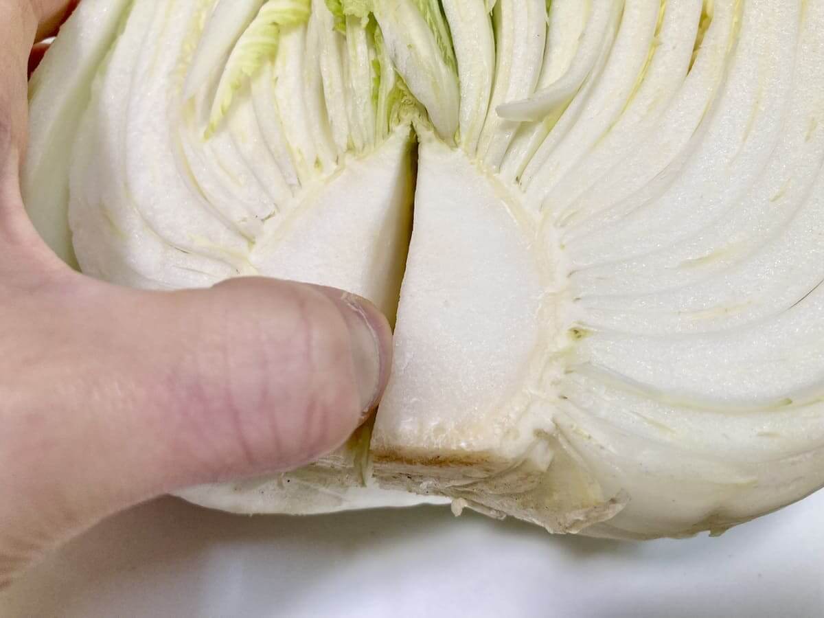 正しい白菜の洗い方