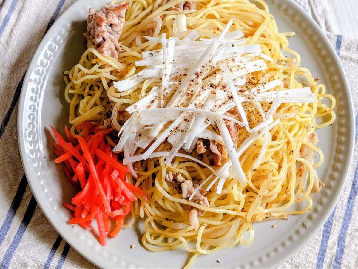最高のねぎ塩焼きそば