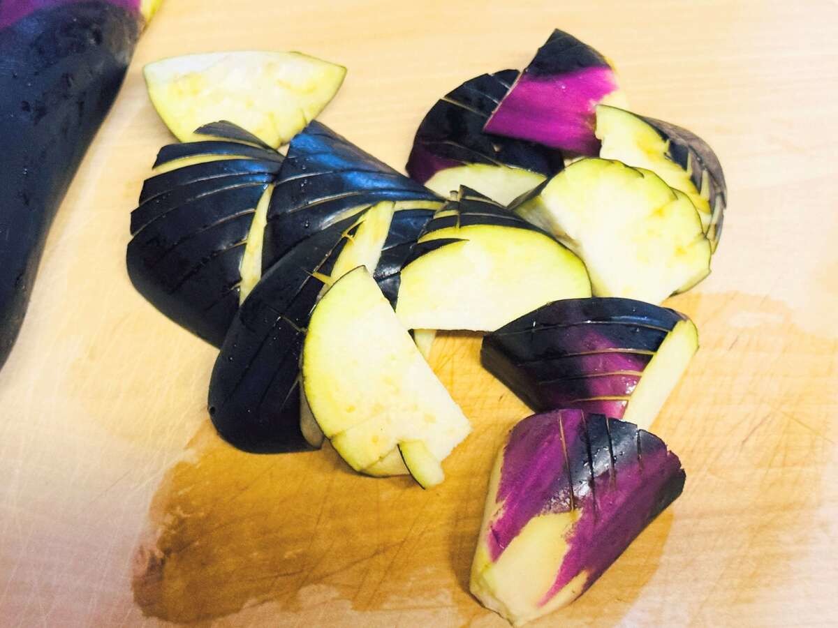 ナスのそぼろあん