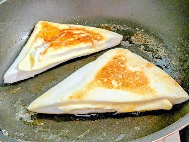 はんぺんのとろけるチーズ和風挟み焼き